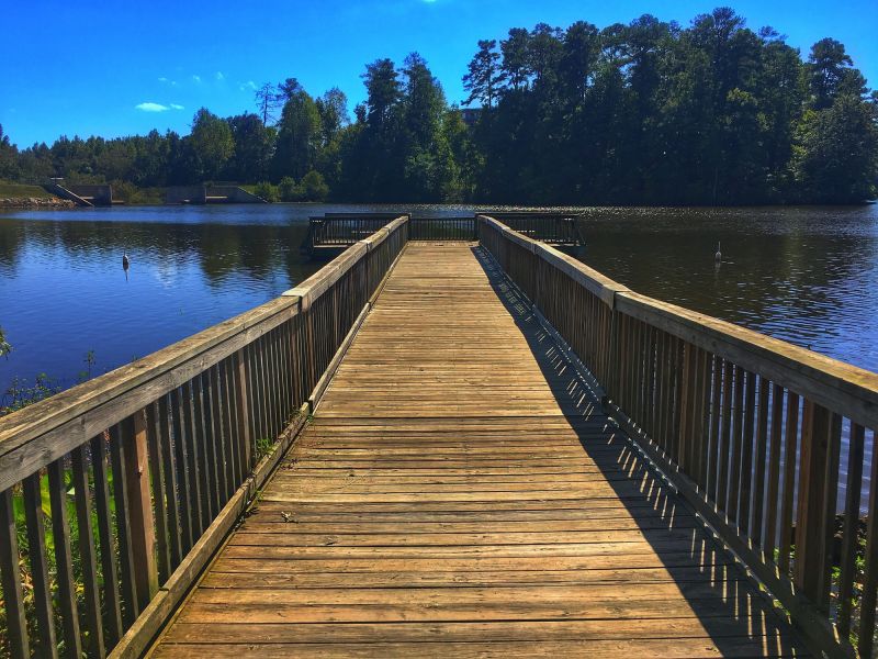 Finished Dock with Watercraft
