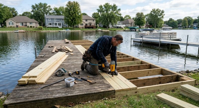 Dock Wood Replacement in Olathe, KS