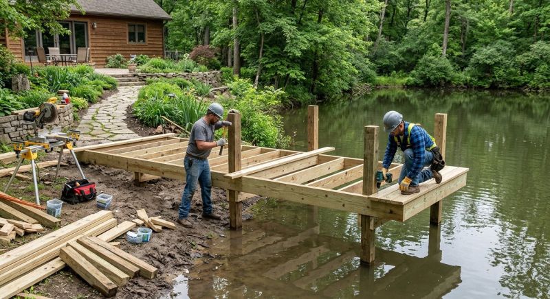Pond Dock Installation in Denver, CO