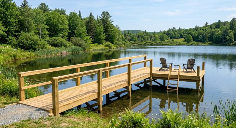 Pond Dock Installation in Littleton, CO
