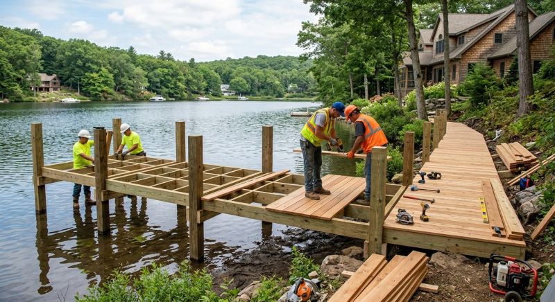 Wood Dock Installation in Denver County, CO