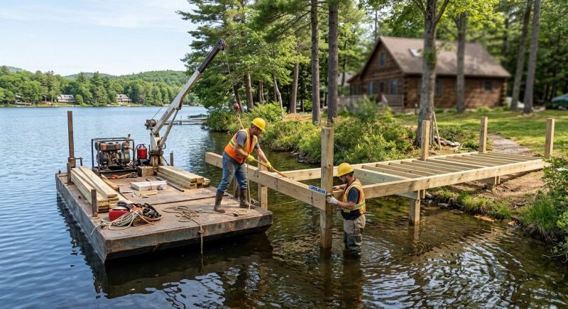 Wood Dock Installation in Denver County, CO