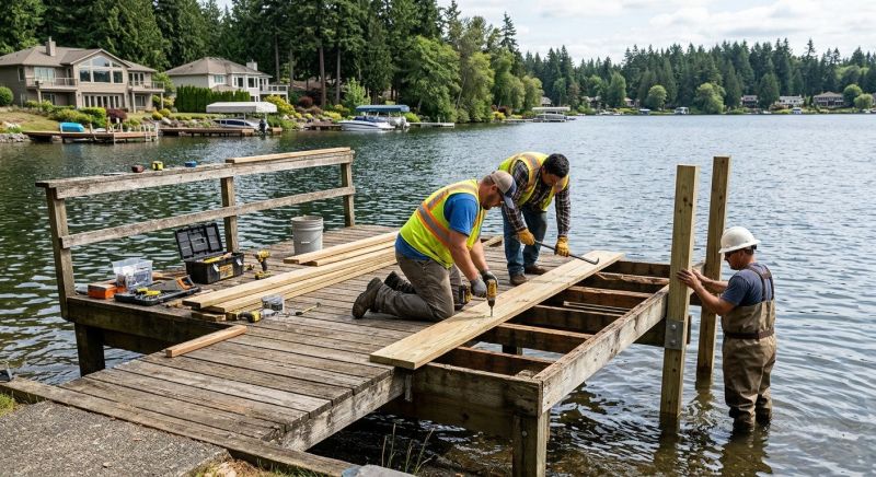 Wood Dock Repair in Olathe, KS